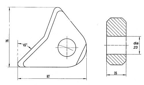 Loader Hitch Lugs - Bare Co